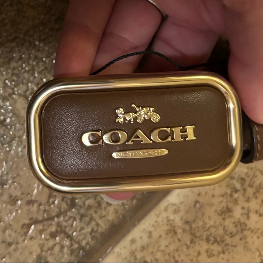 NWT Coach Signature Buckle Cut To Size Morgan Belt, 25mm - Picture 2 of 6